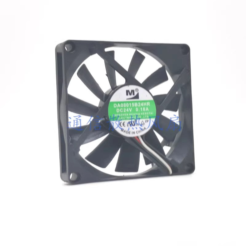 1PCS M DA08015B24HR DC24V 0.18A 8CM 3-Wire Inverter Cooling Fan 8015