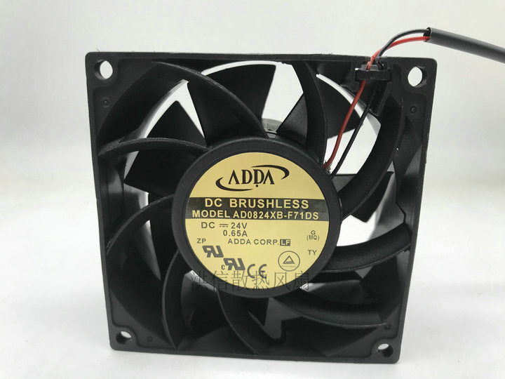 ADDA 8038 AD0824XB-F71DS DC24V 0.65A 8CM 2-wire cooling fan