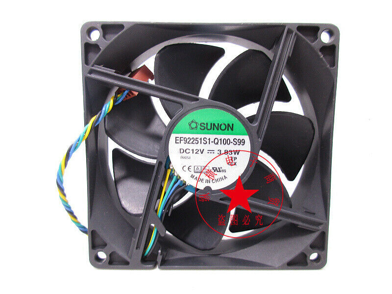 SUNON EF92251S1-Q100-S99 3.83W 12V 9025 9225 9CM 4-wire cooling fan