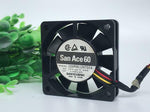 SANYO 6015 6cm 12V 0.09A 109P0612H7D24 3 wire cooling fan
