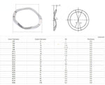 M3-M41-2/5/10/30PCS 304 Stainless Steel Three Wave Washers Spring Washer