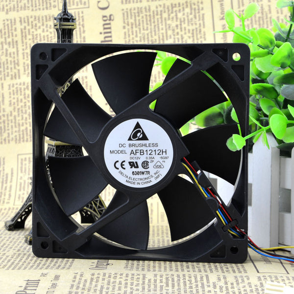 Original DELTA AFB1212H 12V 0.35A 12CM 12025 cooling fan