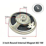 3 Inch 4Ω 8Ω 16Ohm 1W 2W 3W 5W 10W 20W Full-range Speaker Loudspeaker Waterproof