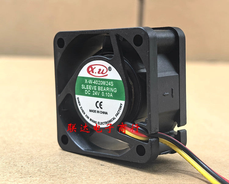 X.W X.W-4020M24S DC24V 0.10A 4CM 4020 3-wire cooling fan
