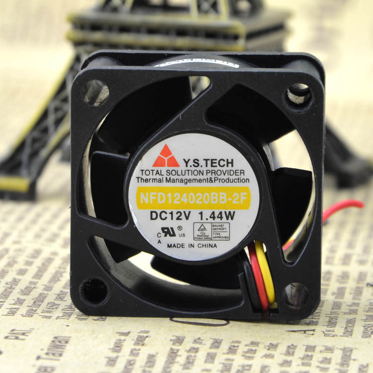 1pc Y.S.TECH NFD124020BB-2F FAN 4020 12V 1.44W 3pin