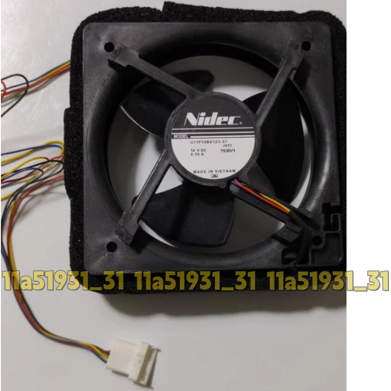 1pc Cooling Fan Motor For Panasonic Refrigerator Fan U11P14BS1Z3-57 14V 0.19A