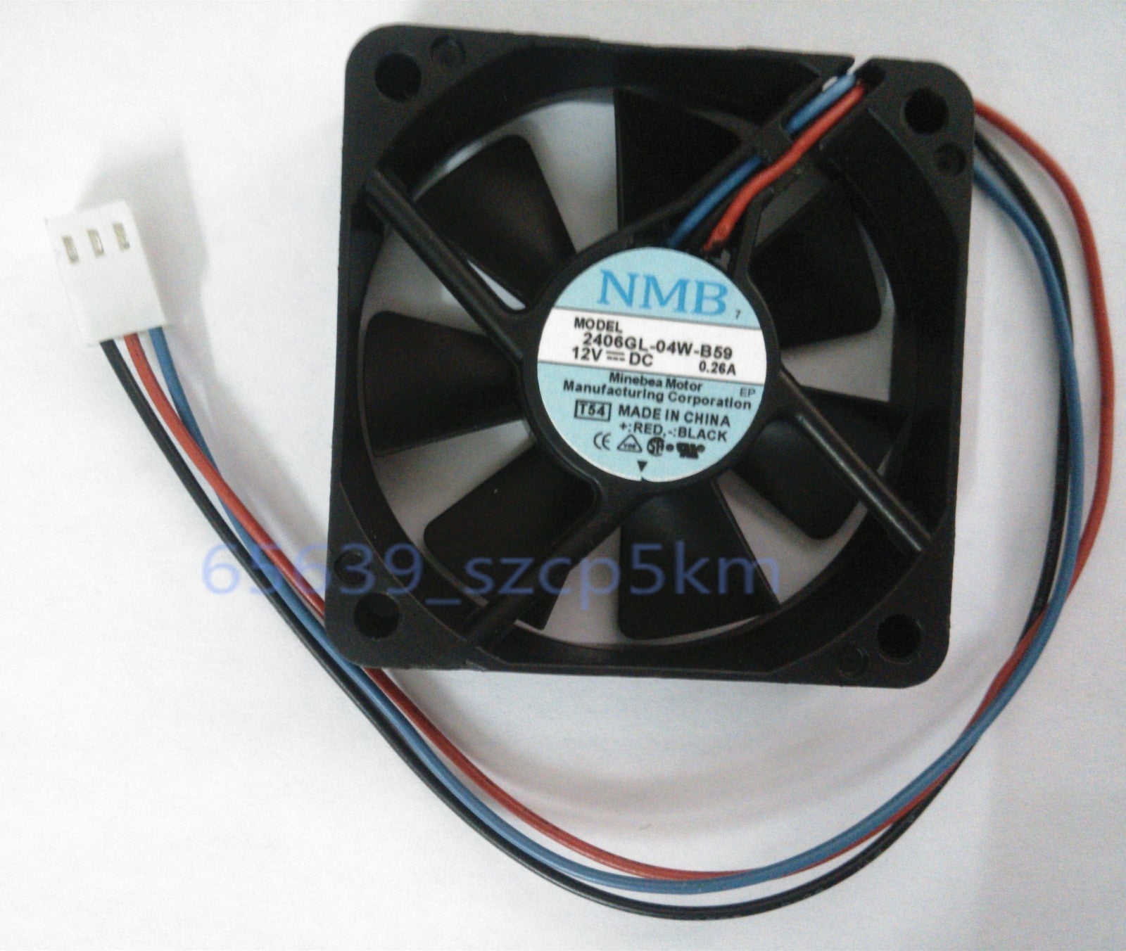 NMB 2406GL-04W-B59 Axial flow Fan 60*60*15mm DC12V 0.26A 3pin Cooling FAN