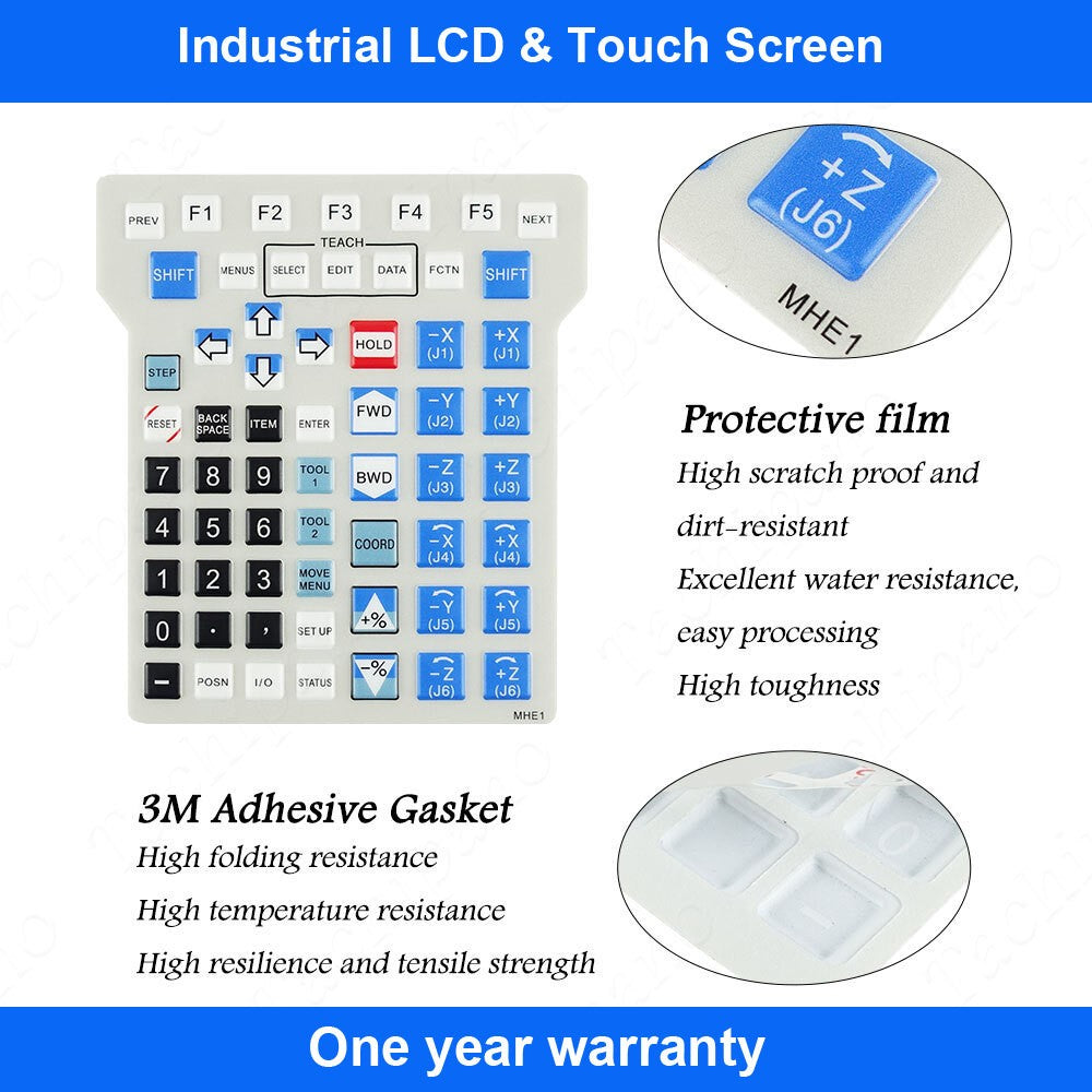 Membrane film for MHE1 A05B-2301-C302 Robot RJ RJ2 RJ3 Teach Pendant Overlay