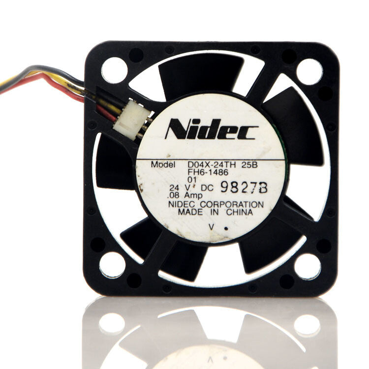 NIDEC D04X-24TH 25B Copier cooling fan DC24V 0.08A 40*40*10mm 3pin