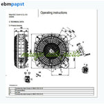For Rittal Cabinet Fan SK3244.140 Filter Fan AC 400V 93/140W 0.17A Ebmpapst Fan