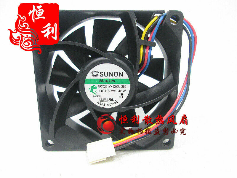 1pcs PF70251VX-Q02U-S99 7025 12V 2.46W 4-wire cooling fan
