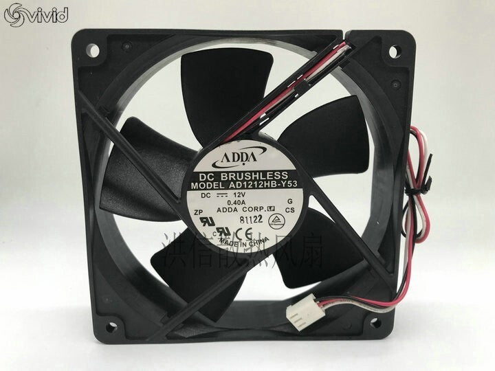 ADDA 12032 12V 0.40A AD1212HB-Y53 12CM 3-wire Cooling Fan
