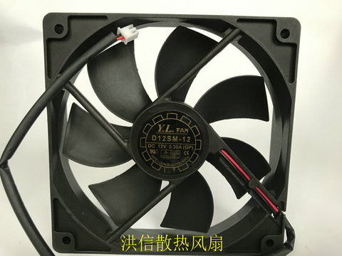 Yate Loon D12SM-12 120*120*25MM DC 12V 0.30A 2Pin Cooling Fan