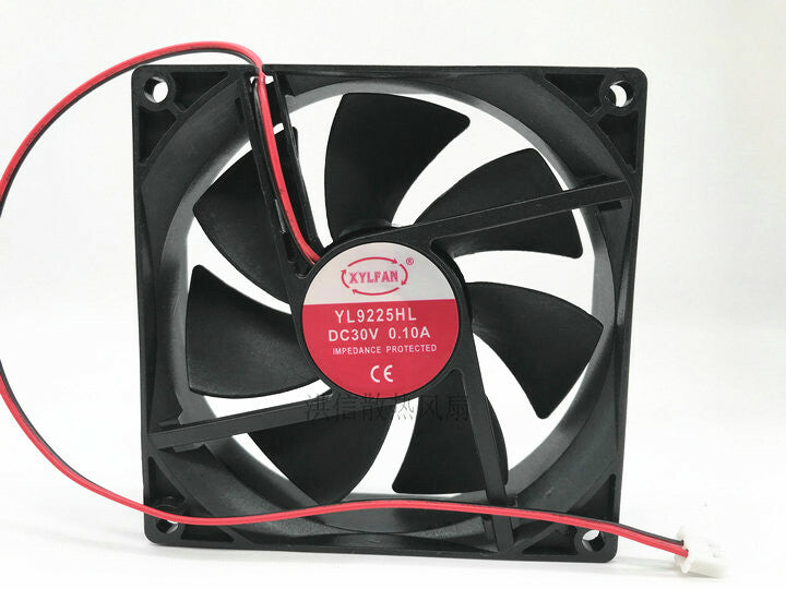 YLFAN 9225 YL9225HL 9CM DC30V 0.10A 2-wire silent cooling fan