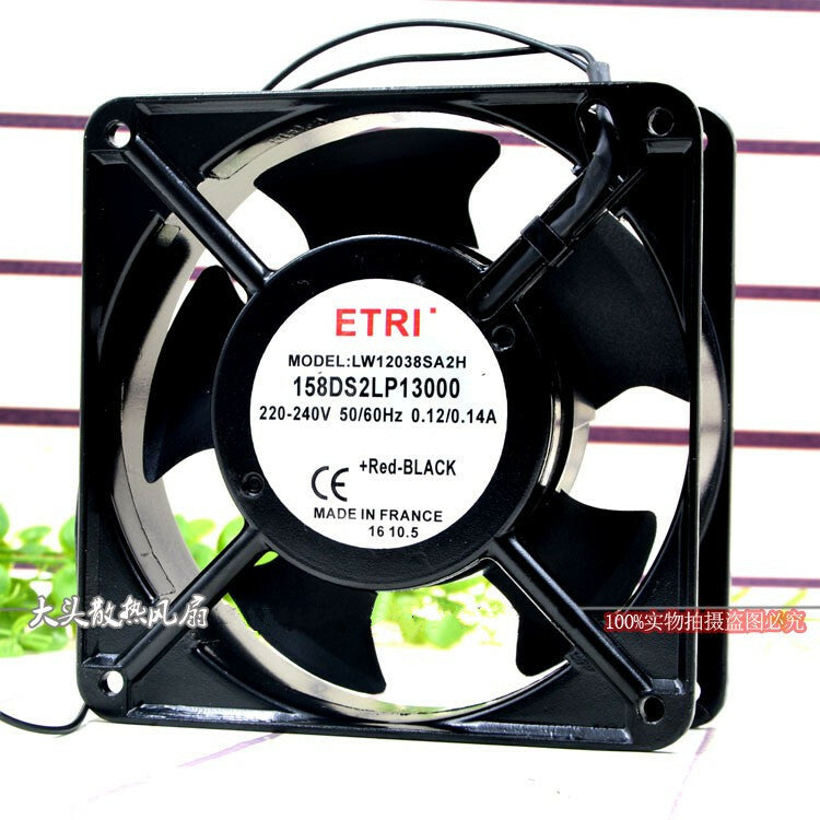 1PC ETRI LW12038SA2H 158DS2LP13000 220-240V 0.12/0.14A 12CM cooling fan