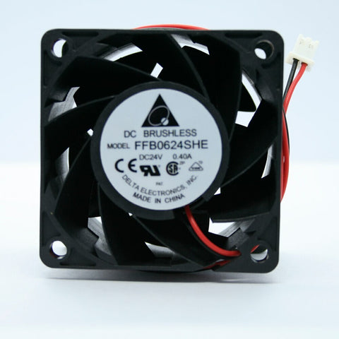 Original Delta 6cm 6038 24V 0.40A FFB0624SHE 60*60*38MM 2 lines fan