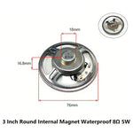 3 Inch 4Ω 8Ω 16Ohm 1W 2W 3W 5W 10W 20W Full-range Speaker Loudspeaker Waterproof