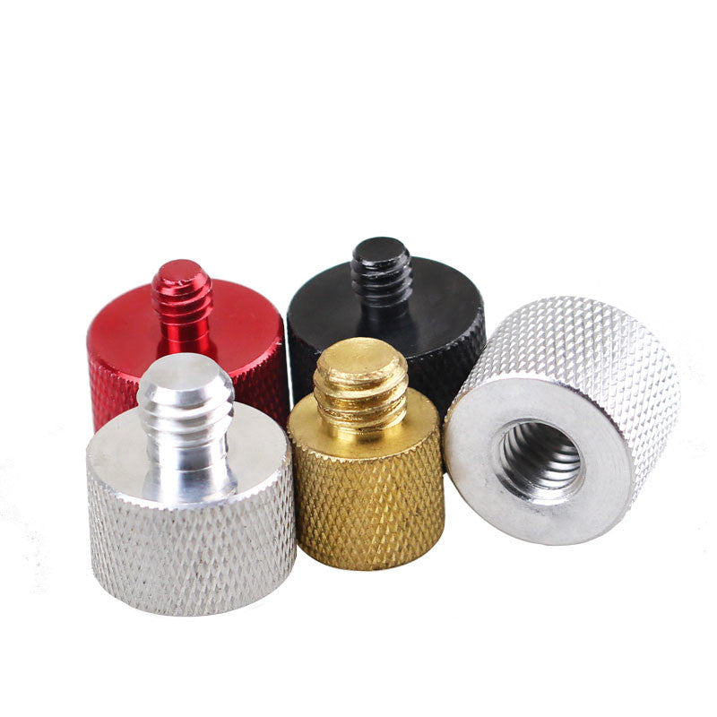 2pcs M8 inside 1/4 outside aluminum camera converted screw tripod adapter bolt