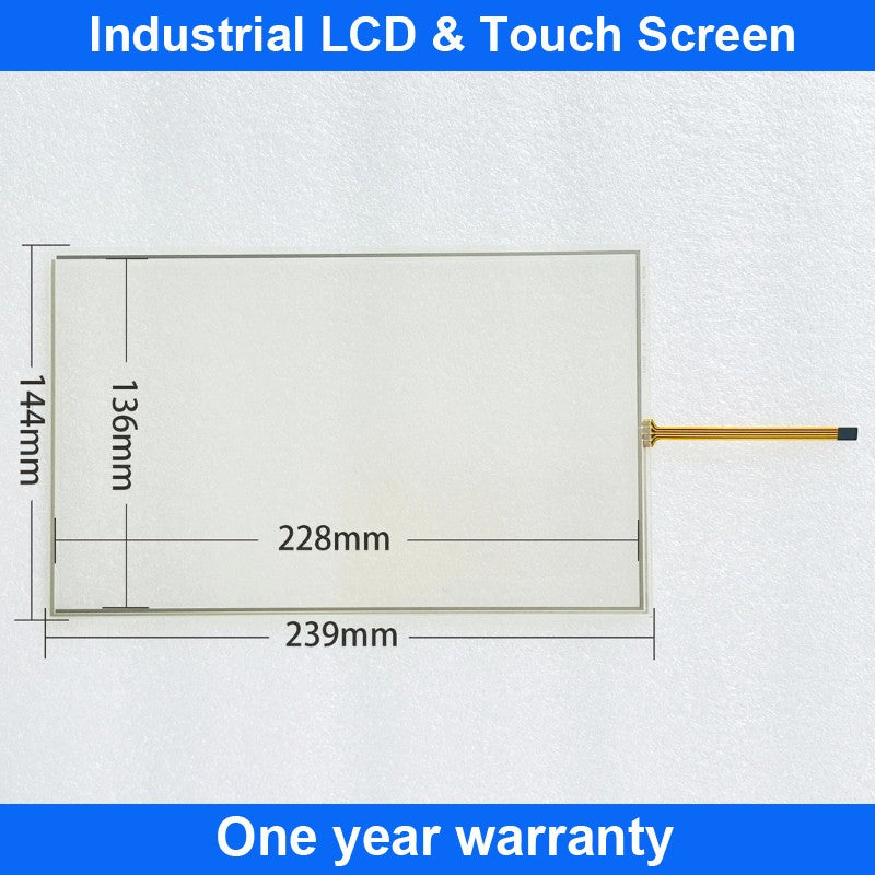 Touch Screen Panel Glass Digitizer For DOP-B10S411 DOP-B10E411 +Overlay Film