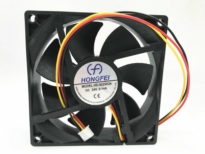 HONGFEI HD-9225H24 DC24V 0.14A 3pin inverter cooling fan