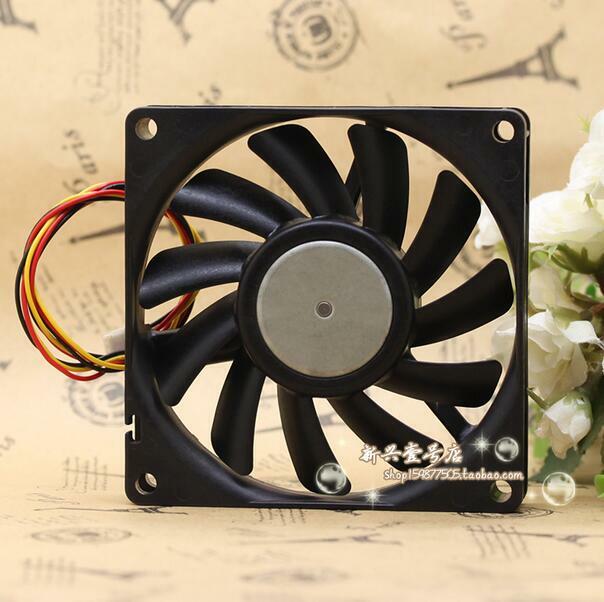 Original SANYO 109P0812H7D03 12V 0.2A 8015 8CM 80*80*15MM 3 wire cooling fan