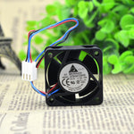 DC Brushless EFB0412VHD Fan 12V 0.18A With Connector & 3 Leads Black Blue & Red