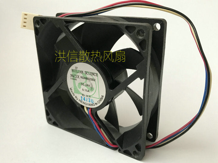 RUILAN RDH8025B2 DC24V 0.15A 8025 8CM 4-wire inverter cooling fan