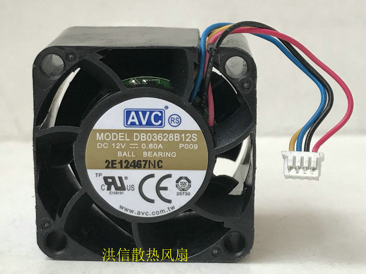 1PC AVC DB03628B12S 12V 0.80A 3.6CM 36*28MM High Speed Large Air Cooling Fan