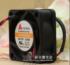 Y.S.TECH FD124015LB 4015 12V 4CM 0.08A 40*40*15mm two wire cooling fan