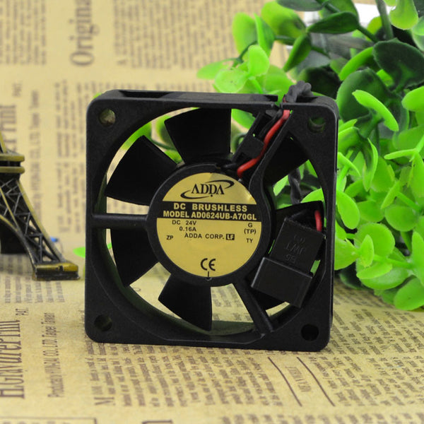 Original ADDA AD0624UB-A70GL DC24V 0.16A 6CM 6025 cooling fan