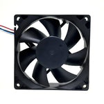 RDH8025B2 80mm 8025 24V printer fan 8cm double ball PWM temperature control fan