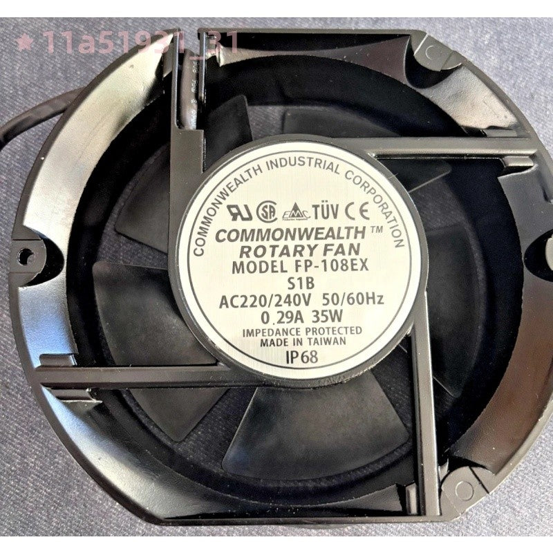 FP-108EX Aluminum frame cooling fan 230/240V 35W 0.29A172x150x51mm FREE SHIPPING