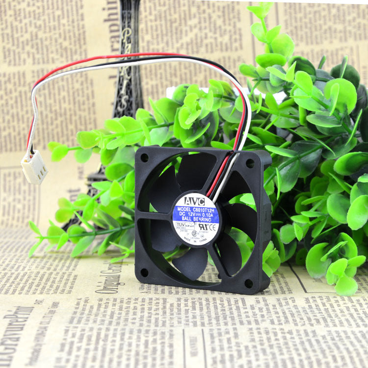 AVC C6010T12H DC12V 0.1A 6010 6cm 60mm 60x60x10mm 3Pin CPU Cooling Fan