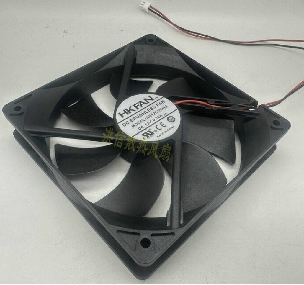 1PCS BRAND NEW HK FAN AS12025H12 DC12V 0.25A 2-WIRE COOLING FAN 120*120*25MM