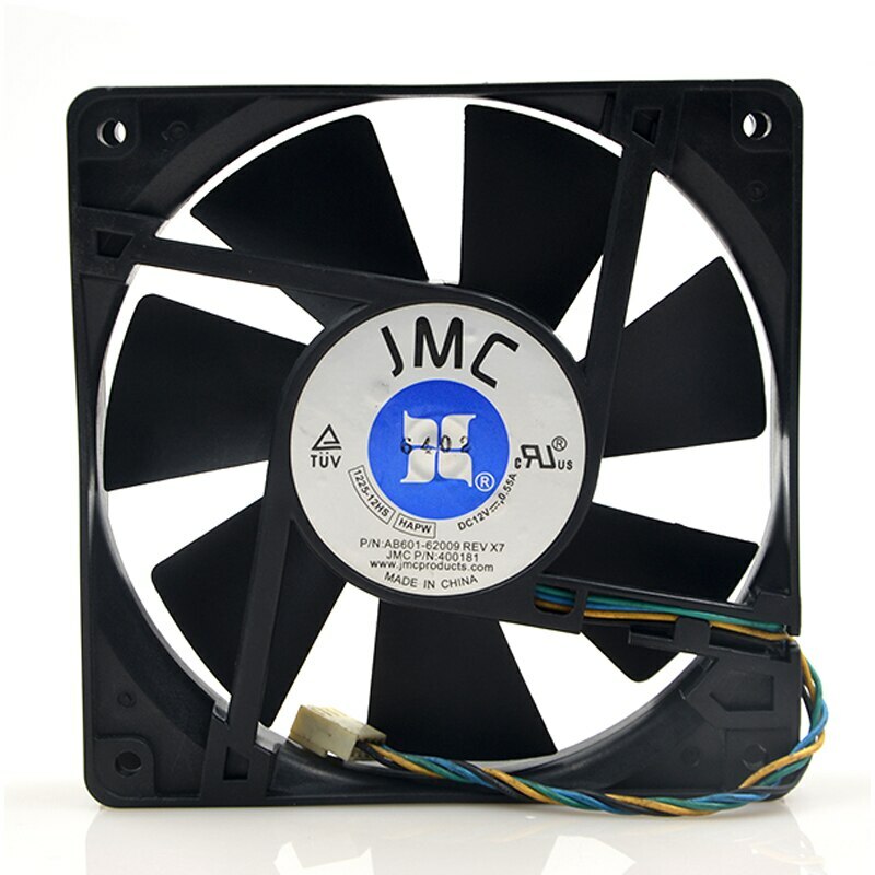JMC 1225-12HS HAPW DC 12V 0.55A 12CM 120x120x25mm 4-wires PWM cooling fan