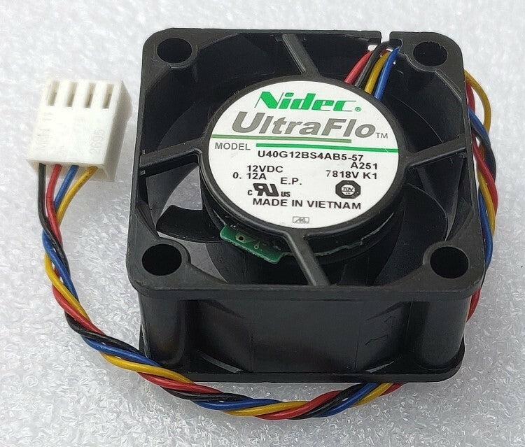 NEW NIDEC U40G12BS4AB5-57 12V 0.12A Fan 40*40*20mm 4-Pin PWM Mute Cooling Fan