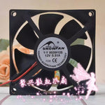SNOWFAN Y-Y8025H12S 12V 0.51A 8025 8cm 2-Wire Cooling Fan