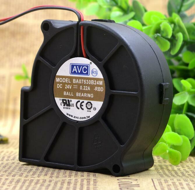 AVC DC 24V 0.22A BA07530B24M 7530 7.5CM centrifugal blower turbine cooling fan