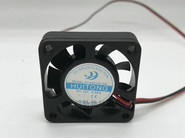 HUITONG HT-04010D12M DC12V 0.09A 40*10MM 40mm 2-wire cooling fan