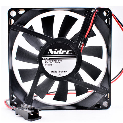 Ndeic DJT80RBAS5-S02 8cm 80x80x15mm 8015 80mm 2 pin DC12V 0.04A cooling fan
