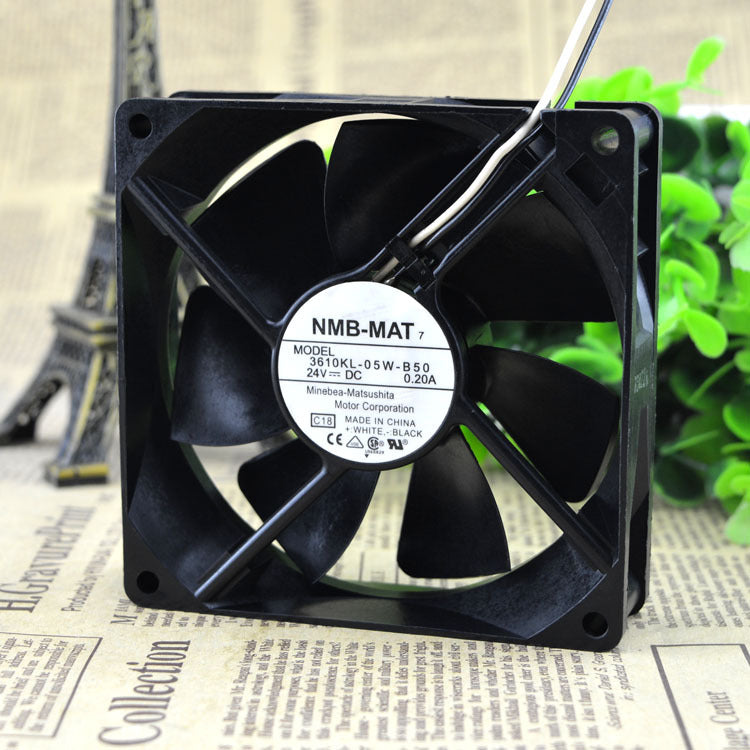 NMB 24V 0.20A DC BRUSHLESS FAN MOTOR 3610KL-05W-B50 Case Cooling Fan