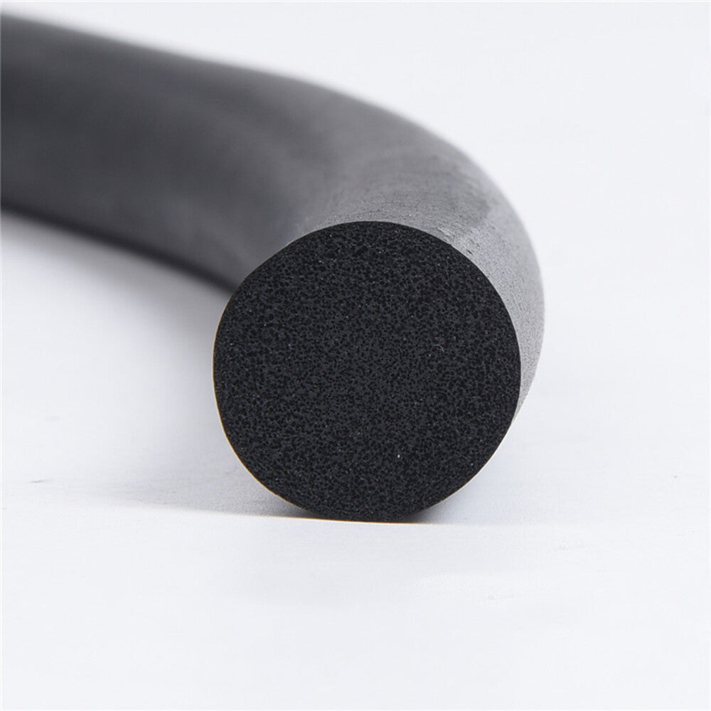 EPDM Foam Rubber Window Door Round Seal Cord Strip Dia 2.5mm Length 30FT Black