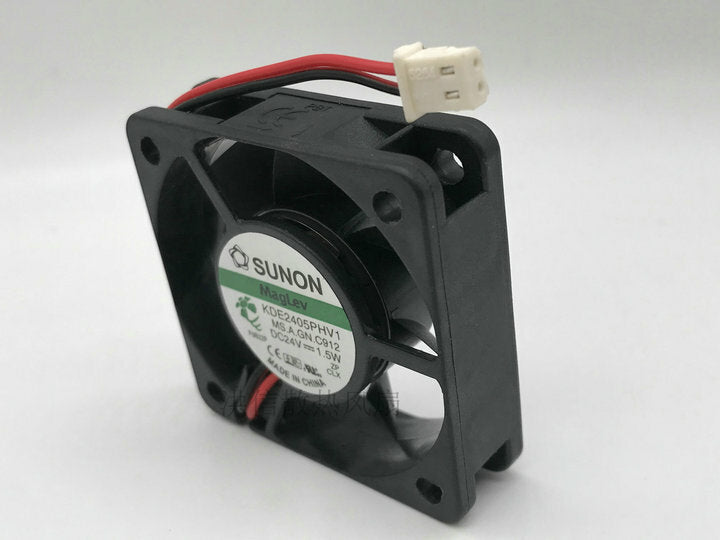 1 PCS SUNON Fan KDE2405PHV1 DC 24V 1.5W 5015 5CM 2 Pin
