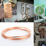 1M Copper Pipe Tube Coil T2 2/3/4/5/6/8/9/10/14/16mm For Gas,Water,DIY Plumbing