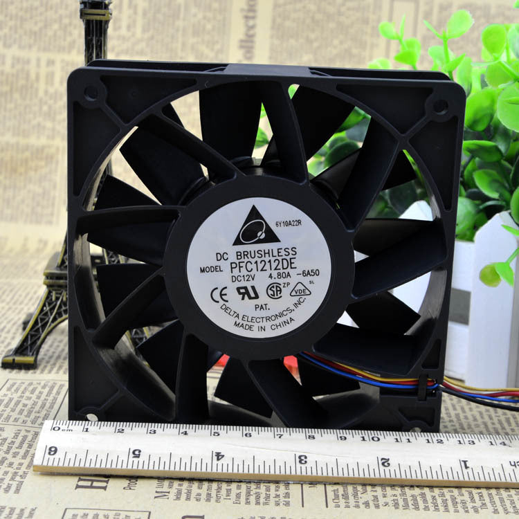 Delta PFC1212DE 120*120*38 mm 12038 1238 DC 12V 4.8A server inverter cooling fan
