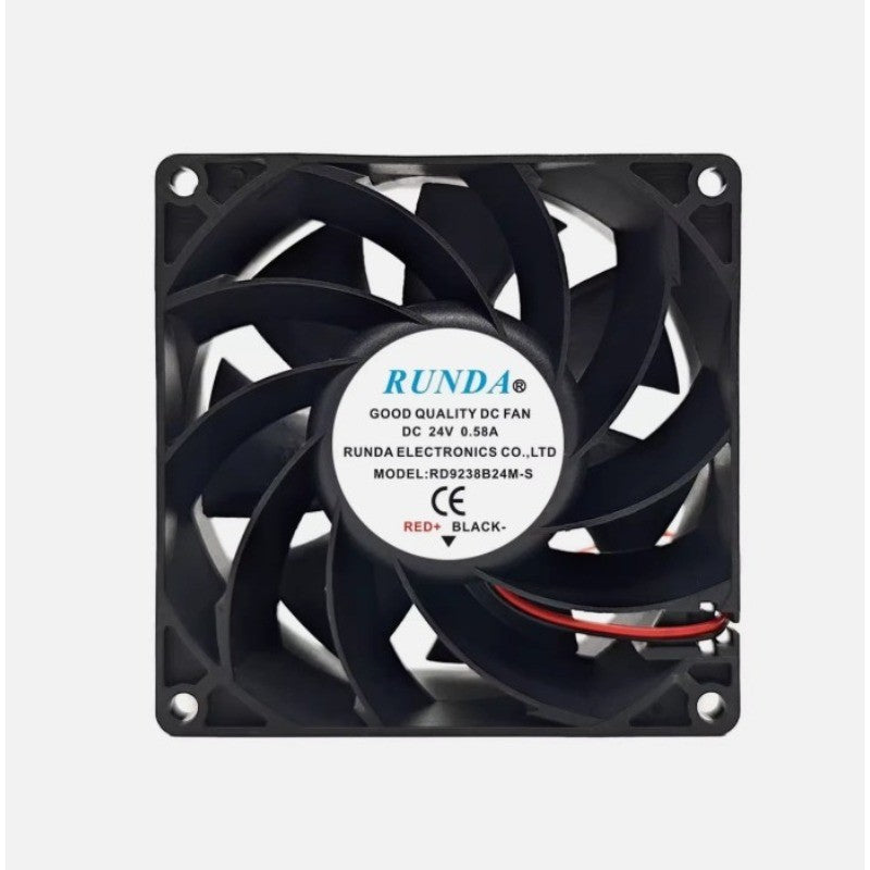 RUNDA RD9238B24M-S DC24V 0.58A 9cm 2-wire cooling fan