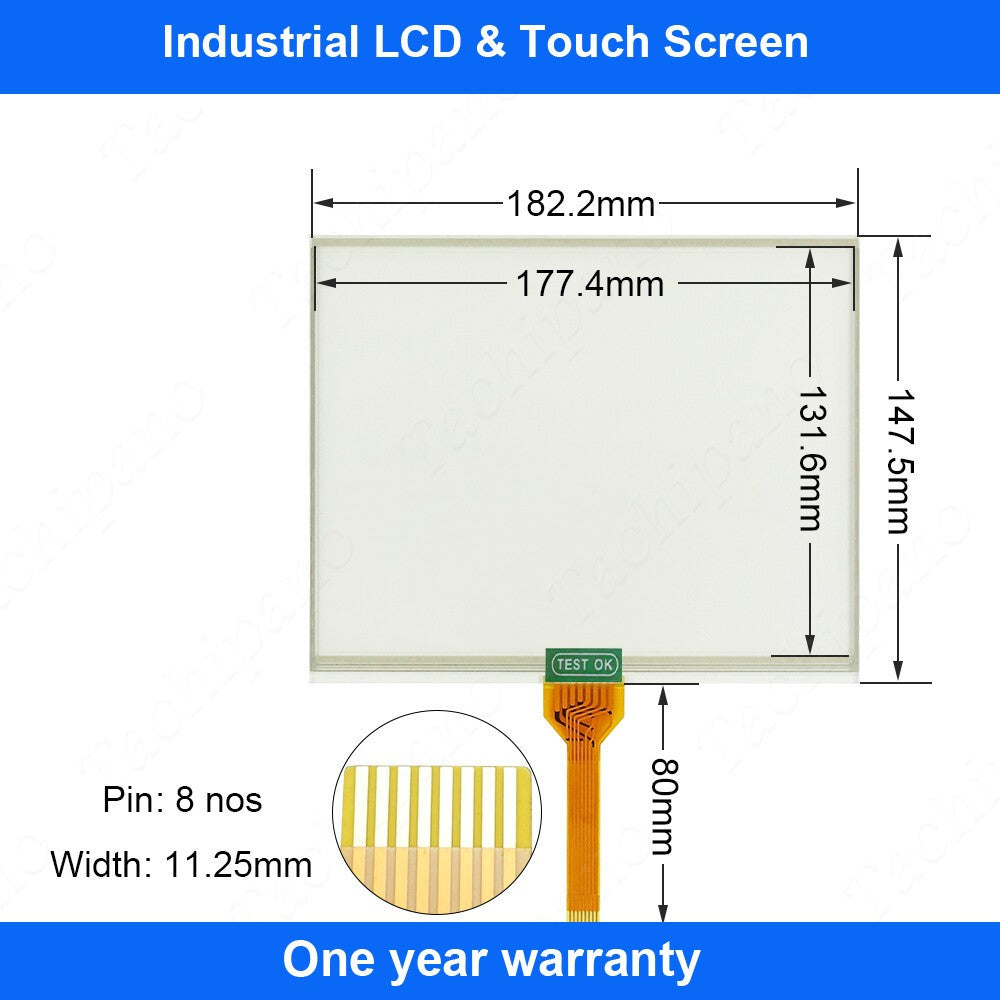 Touch Screen for Fukuda Denshi DS-7100 Patient Monitoring device Glass