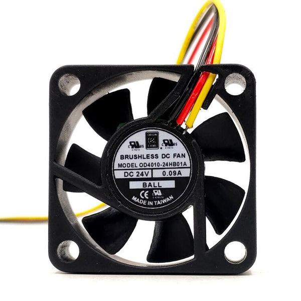 For ORION FANS Fan OD4010-24HB01A DC 24V 0.09A 4010 4cm 3-wire cooling fan