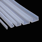 silicone rubber glass seal strip bath shower door window edge trim glazing strip