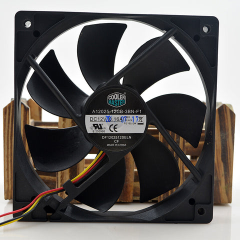 CoolerMaster A12025-12CB-3BN-F1 120*120*25MM 12CM 12V 0.16A 3Pin Cooling Fan